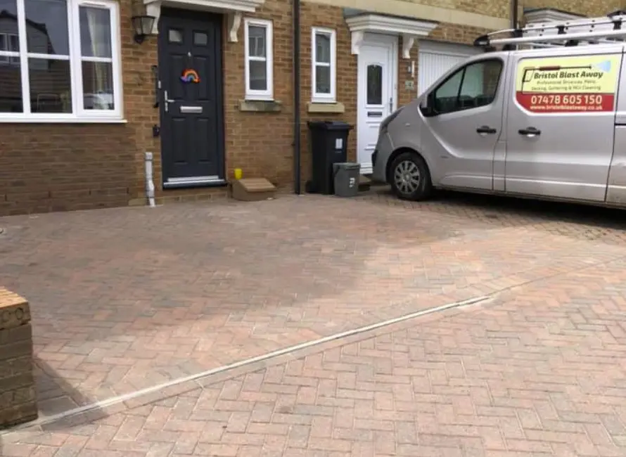 A freshly cleaned driveway for one of our clients in Bath