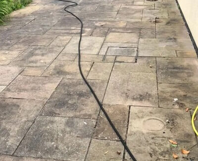 Patio cleaning case 01 before bristol