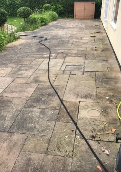 Patio cleaning case 01 before bristol