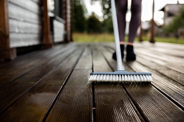 Step-by-step guide to cleaning composite decking boards safely