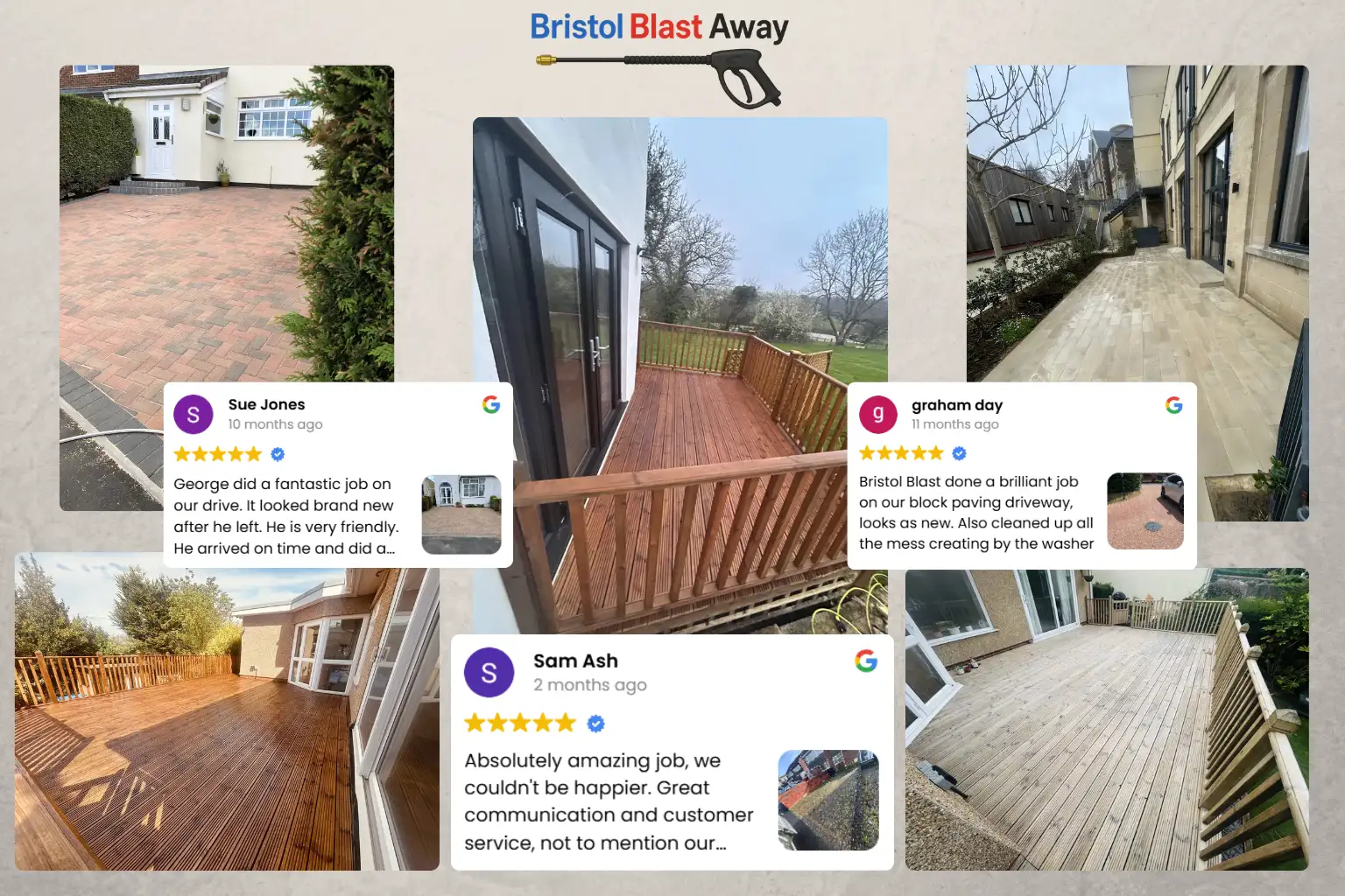 Projects and reviews from the clients who chose to work with Bristol Blast Away